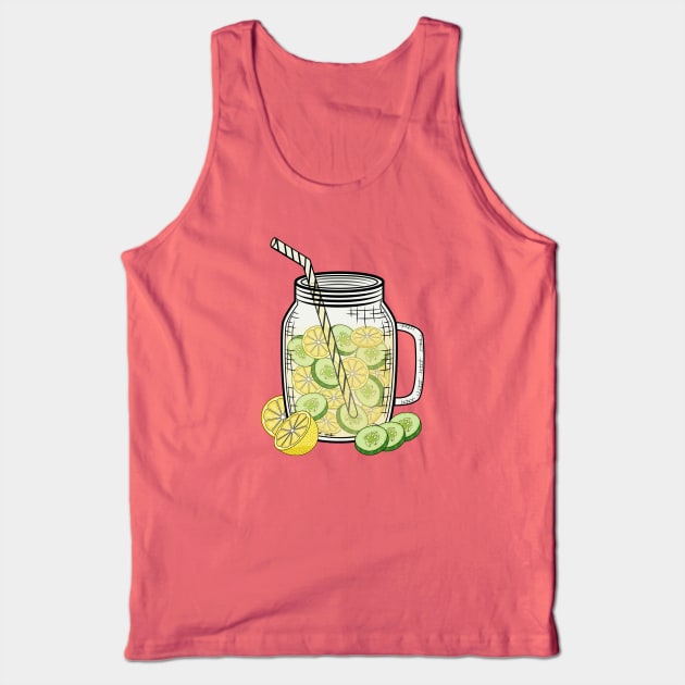 Infused Water Tank Top by Designoholic